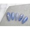 [Dune] Little MermaidHandmade nail tips filled with sea-like marbles -