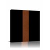 Canvas Wall Art - Boho Black and Brown Striped Tribal
