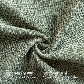 a moment Moss Green Chenille Throw Pillow Covers 12x20 Inch Pack of 2 Modern Decorative Throw Pillow Covers Farmhouse Cross Covers Home Decor for Sofa Bedroom Living Room