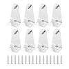 iplusmile Blind Brackets Blind Holder: 8pcs Metal Hold Down Brackets
