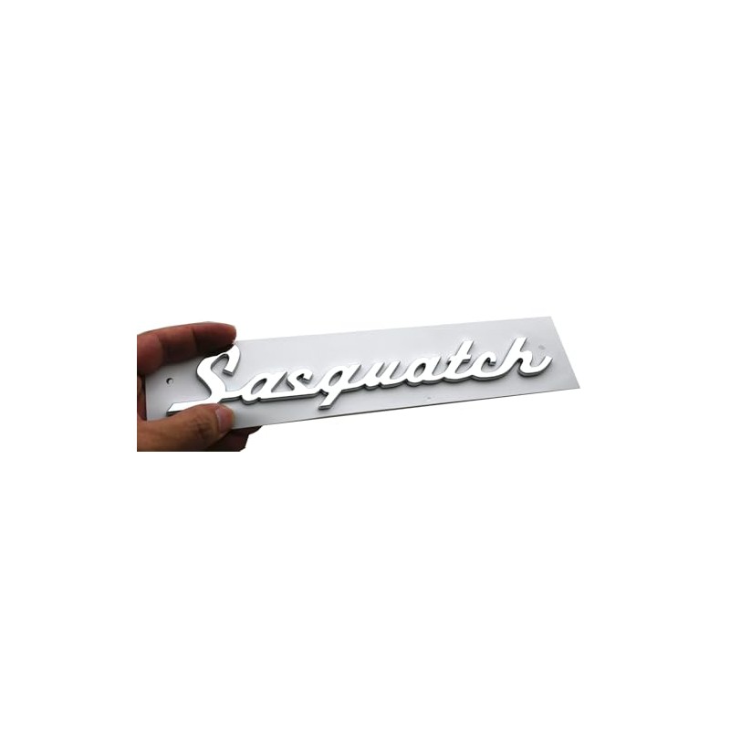 1pc Classic Sasquatch Script Nameplate Letter Emblem 3D Badge Logo