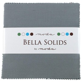 Bella Solids Steel Charm Pack 42 Squares 5" Moda Fabrics 9900PP 184 by Moda Fabrics