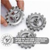 Ipetboom 2Pcs Barbecue Rotating Gear Replacement for DIY Rotary Frame