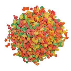Island Blend Treat (8 oz.) - Healthy Natural Dried Diced Fruit Treat - Pineapple & Papaya - Sugar Gliders, Rats, Chinchillas, Ferrets, Parrots, Hamsters, Squirrels, Hedgehogs, Guinea Pigs & Small Pets