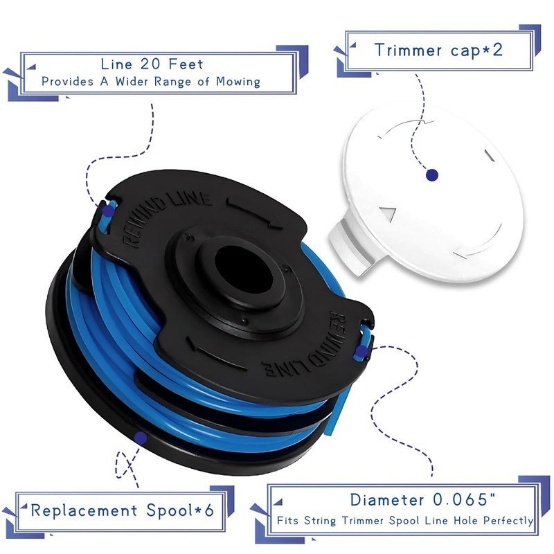 JUUJCH KST-120X Spool Compatible with Kobalt 40V Cordless String Trimmer