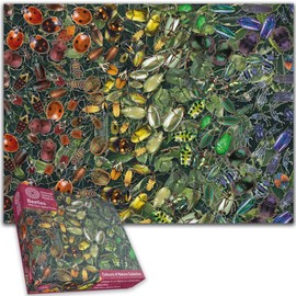 Natural History Museum 1000-Piece Beetle Jigsaw Puzzle: A Colorful Challenge Featuring Rhino Beetles, Ladybirds & More Size 66 x 50 cm
