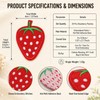 20Pcs Strawberry Iron On Patches Embroidered Fruit Appliques