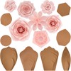 28 Pcs Paper Flowers Template Kit DIY Paper Flower Decorations
