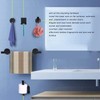 Bathroom Stainless Steel Towel Rack 7 Piece Set Rustproof Colorfast