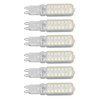 6pcs G9 LED Bulbs 7W Dimmable 360° Illumination Replacement Light