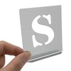 HAUTMEC Vintage Aluminum Letters Stencils, A to Z Aluminum Stencils