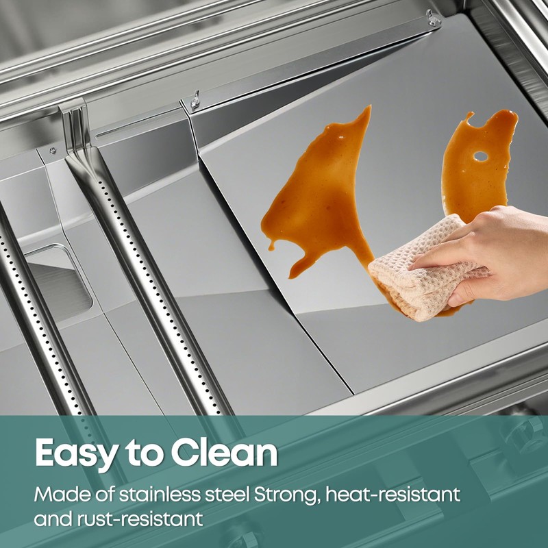 okkbiys Universal Grease Tray with Catch Pan fits Nexgrill, Charbroil,