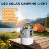 HASAIKA® Solar Campinglampe, LED Camping Lampen USB Aufladbar, 4 Beleuchtungsmodi,