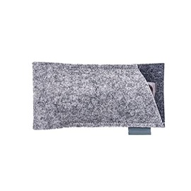 DresdenGO Wool Felt Glasses Case Two-tone Grey Hand Sewn in Sydney For Men & Women