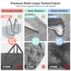 BALEINE Extra Large Storage Tote with Zippers & Carrying Handles,