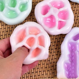 6 Pack Stress Balls for Adults - Crunchy & Squishy Stress Ball Set, Anxiety Relief Fidget Toys, Variety Textures, Stress Balls Bulk (Soft)