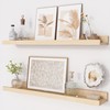 Picture Ledge Shelf, 24 inch Solid Wood Floating Shelves, Picture