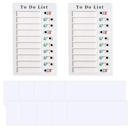 2 Pcs Chore Chart Memo Boards for Kids, Portable Dry Erase to-Do List, Magnetic Reusable Homework & Task Boards, Educational & Fun