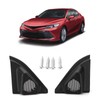 2pcs Car Door Tweeter Speaker Cover Trim Loudspeaker Decor Replacement