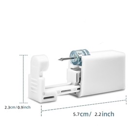 TAOJIANGYAOYAO 6 Pieces Disposable Piercing Kit Nose, Nose Piercing Gun Kit, With 2 Nose Studs, 2 Self Tapping Guns, Including 2 Alcohol Pads (black)