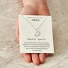 Philip Jones Aries Zodiac Star Sign Disc Necklace Created with