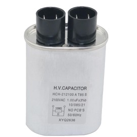 ZZHXSM CH85 Microwave Oven Capacitor Universal Replacement Part 2100V 1.00 Microfarad Compatible with Mainstream Household Microwave Ovens Silver