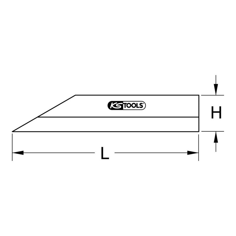 KS Tools 300.0634 Precision straight edge, 150mm