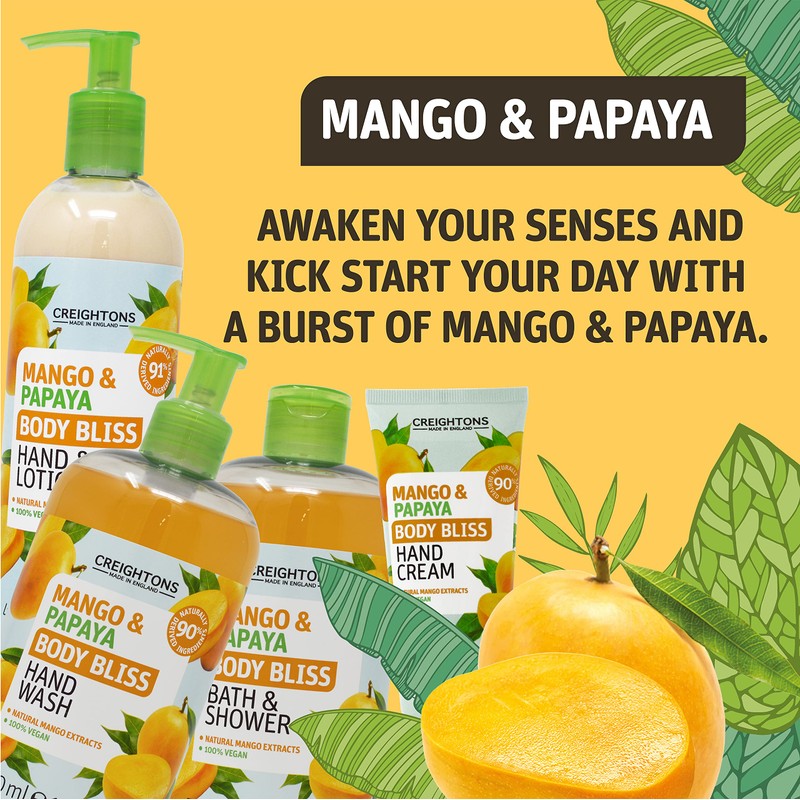 Creightons Body Bliss Mango And Papaya Hand Cream (100ml) -