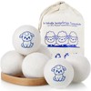 ZPQAODI Sheep's Wool Dryer Balls, Pack of 6, Tumble Dryer