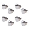 Euro Tische 8 x Shelf Brackets Glass Shelf Support Chrome-Plated