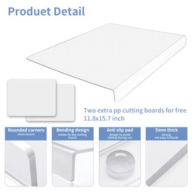 Yis Acrylic Cutting Boards For Kitchen Counter Non Slip Transparent Cutting Board Acrylic Cutting Boards For Protector Home Restaurant 18x16 inch18x16 inch