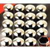 Recambo Chrome Wheel Bolt Caps SW 17 mm Covers Wheel Nuts Covers Pack of 20