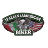 Hot Leathers Italian Biker Patch (5" Width x 3" Height)