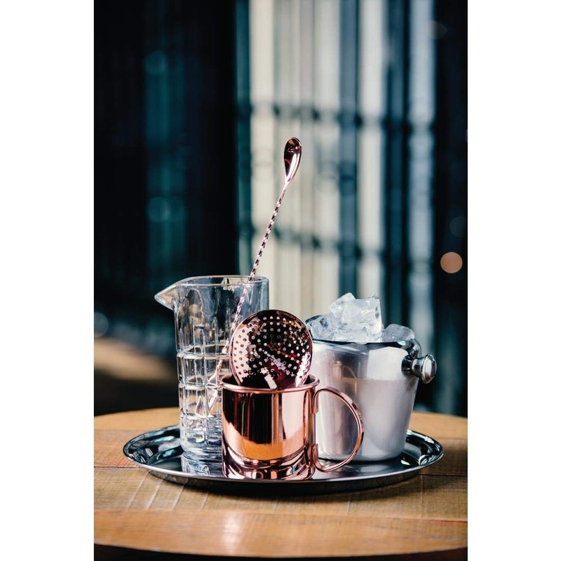 Olympia Copper Barware Bartender Mixing Drinks Spoon Cocktail Cutlery Bar