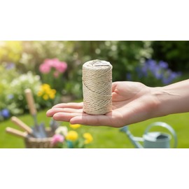 Sisalana® Premium Brazilian 105ft (32m) Coil Sisal Twine, 100% Natural Garden Twine for Plants, Crafts, Gift Wrapping, Packing & DIY Projects, Strong & Biodegradable