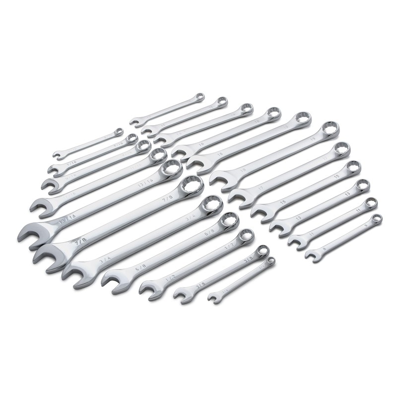 Titan Tools 17398 22-Piece SAE & Metric Combination Wrench Set