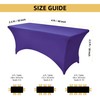 ZarzaaSik 2-Pack 4ft Spandex Table Covers for Rectangular Folding Tables