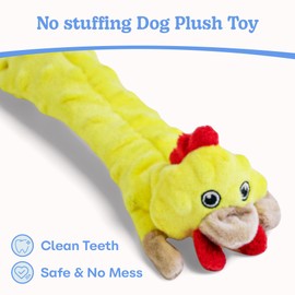 SHARLOVY Dog Squeaky Toys -Chicken Crinkle Dog Toy, Bubble Plush Pet Toys Puppy Teething Toys No Stuffing Animals Dog Toy Doggies Toys Dog Chew Toy for Small Dogs