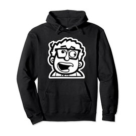 Cool Funny Caricature Character Illustration Graphic Designs Pullover Hoodie