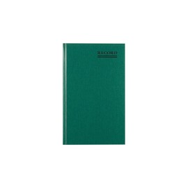 Rediform Emerald Series Record Book, 7.25-inch W x 12.25-inch H, Green, 150 Sheets/Book (56131)