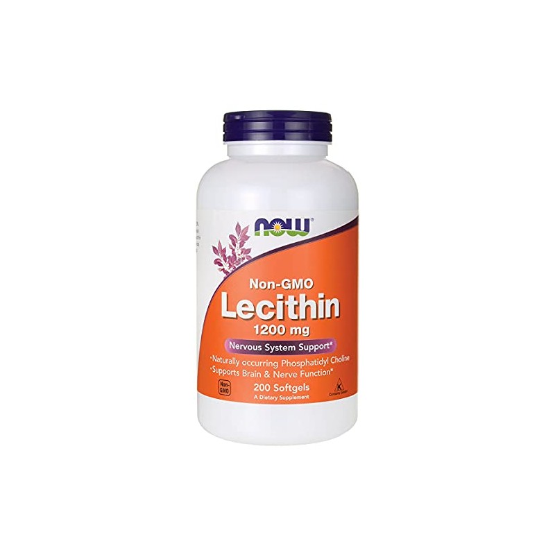 Now Lecithin Non-GMO (1200mg) 200 sgels