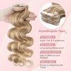 SEGOHAIR Wavy Tape In Hair Extensions Real Human Hair with