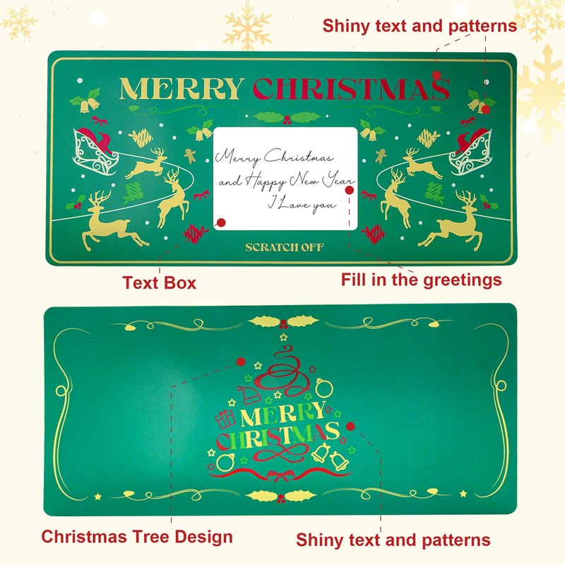 Teyomi 1 x Christmas Elk Scratch Card