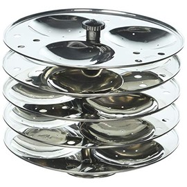 Tabakh 5-Rack Stainless Steel Hawkins Type Idli Stand, Makes 15 Idlys