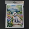 Caroline's Treasures Bichon Frise Spring Path Greeting Cards Pack of