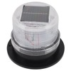 Solar Strobe Warning Safety Flashing Light Waterproof LED Emergency Warning