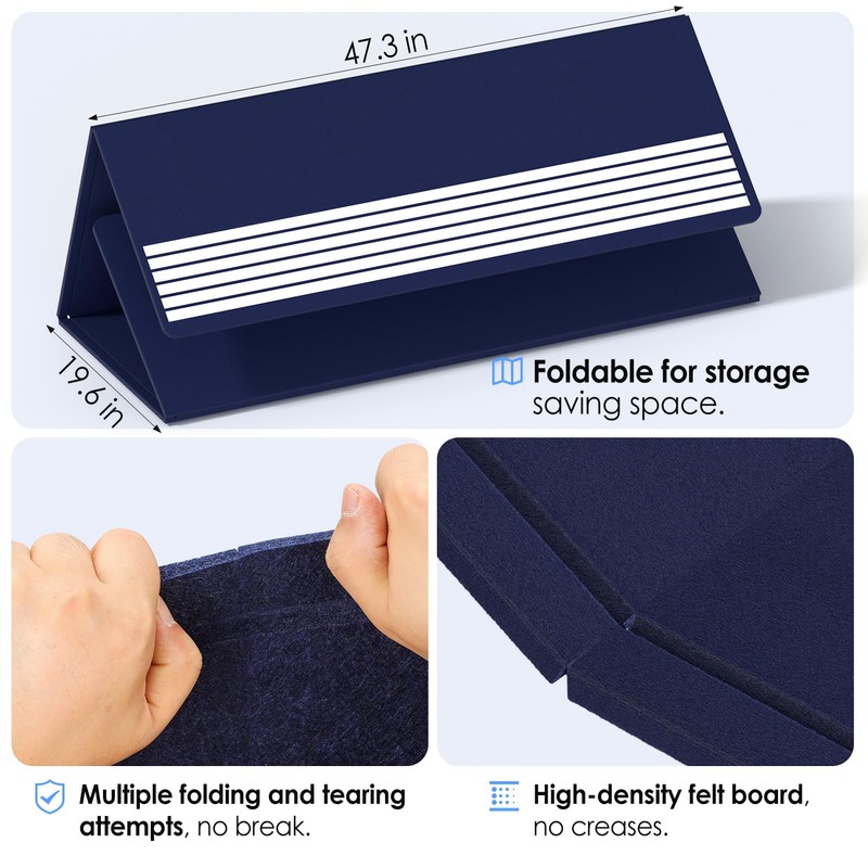 MaxGear Extra Large Bulletin Board 72" x 48", Foldable Felt