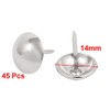 sourcingmap 14mm Dia Stainless Steel Drawing Pin Upholstery Nail Thumb
