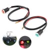 Aramox Motorcycle Indicator Light, 1 Pair Red Green Reverse and