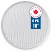 Norjac Pizza Screen, 16 Inch, 6 Pack, Seamless Rim, Restaurant-Grade,